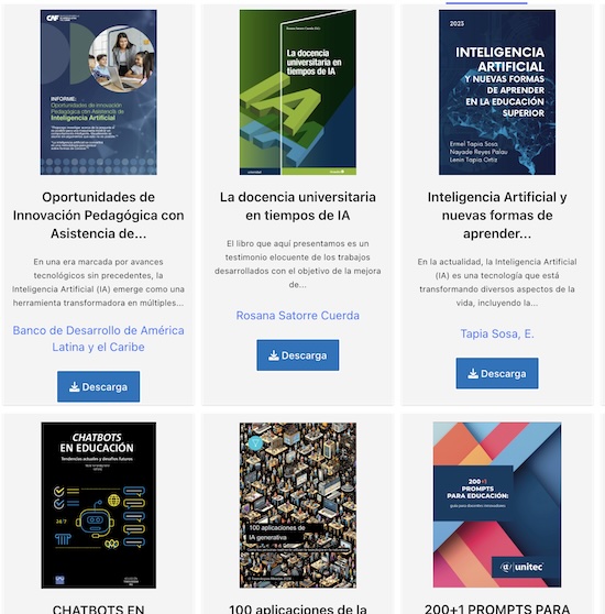 Explora la biblioteca de la Red Académica de Educación e Inteligencia Artificial (RAEIA)